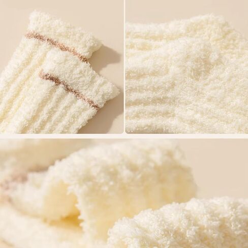 Tavaleu Womens Fuzzy Socks Fluffy Socks Women Winter Womens Cozy Warm Soft Slipper Sock Sleeping Sock for Women in Kuwait