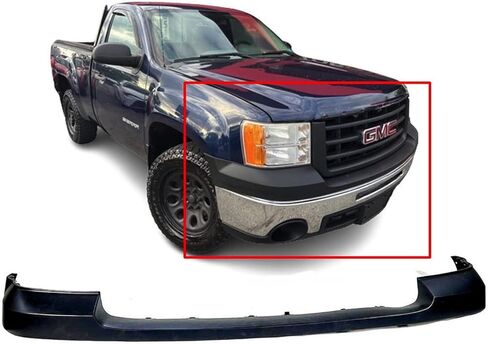 FitParts Compatible With Front Upper Bumper Cover 2007 2008 2009 2010 2011 2012 2013 GMC Sierra 1500 07 08 09 10 11 12 13. New & Primed. GM1014102 25783584 in Saudi Arabia