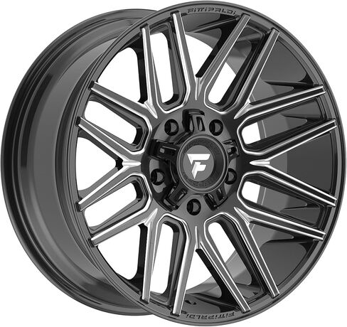 فيتيبالدي للطرق الوعرة FA14BM 20X9، ET +18، PCD 5X5.50/5X150، CB 110.2-أسود مطحون لامع، FA14-209053950P18BM in Kuwait