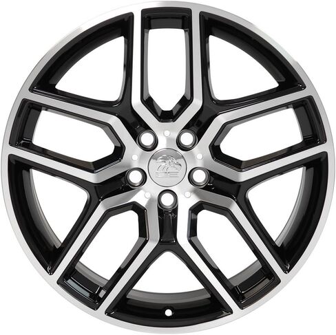 إطارات OE Wheels FR73 مقاس 20 بوصة تناسب طراز Explorer 5x114.3 20x9 مصنعة باللون الأسود اللامع - هولاندر 10061 (مجموعة من 4) in Kuwait