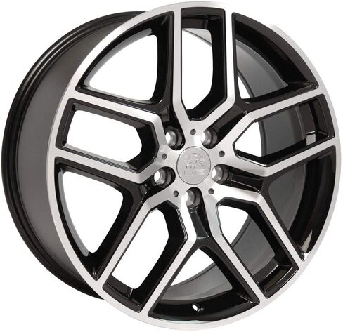 إطارات OE Wheels FR73 مقاس 20 بوصة تناسب طراز Explorer 5x114.3 20x9 مصنعة باللون الأسود اللامع - هولاندر 10061 (مجموعة من 4) in Kuwait