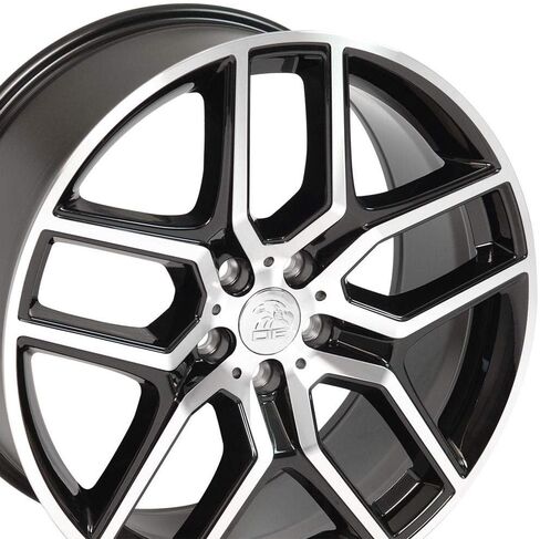 إطارات OE Wheels FR73 مقاس 20 بوصة تناسب طراز Explorer 5x114.3 20x9 مصنعة باللون الأسود اللامع - هولاندر 10061 (مجموعة من 4) in Kuwait