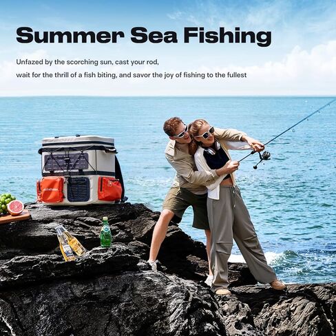 Portable Backpack Car Refrigerator, DC 12V Electric Fridge and Freezer,Electric Cooler,AC 110V 19QT/18L Compressor Cooler, Quick Freeze -4~68℉ for Truck,Van,RV,Camping and Outdoor Travel Use in Kuwait