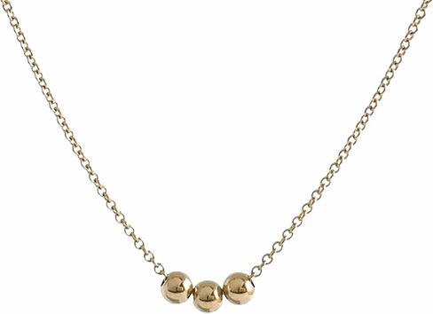 Austin Down to Earth, Layering Necklaces for Women, 14k gold filled or Sterling Silver Layered Necklace, Three Ball Choker, Simple Stacked, Trendy Jewelry, Minimalist, Popular in Saudi Arabia