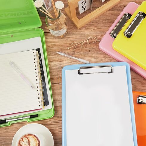 6 قطع من الحافظة البلاستيكية مع صندوق تخزين، لوحات حفظ للرضاعة ملونة مقاس A4 مع حامل قلم، حافظة تخزين مقاومة للماء، لوحات تثبيت على الحائط، حافظة ملفات للمكتب المدرسي in Kuwait