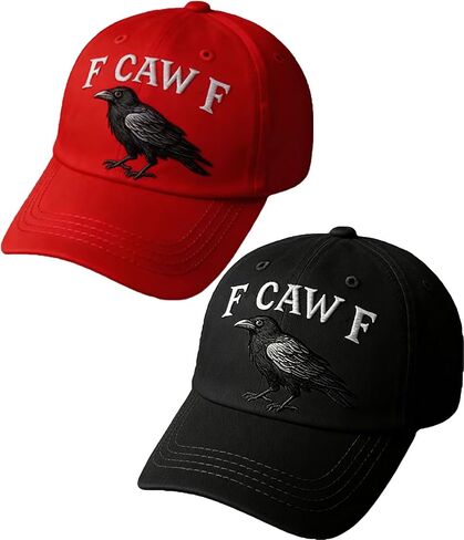 Vintage Crow Hat 2026 Gothic Black Bird Cap Men Adjustable Embroidered Soft Washed Baseball Caps Unisex Design in Saudi Arabia