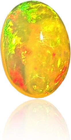 AA+ Ethiopian Opal Cabochon 10mm x 6mm – Natural Loose Gemstone, Premium Quality, Unique Jewelry Supply for Rings, Pendants, and Earrings in Saudi Arabia