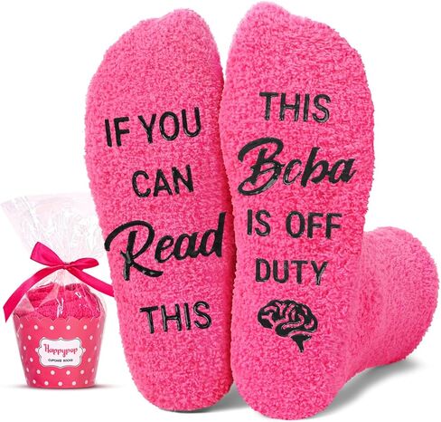 HAPPYPOP BCBA Gifts for Women - Behavior Analyst Appreciation Gifts Socks, ABA Week Gift ABA Therapy Therapist Gift in Saudi Arabia