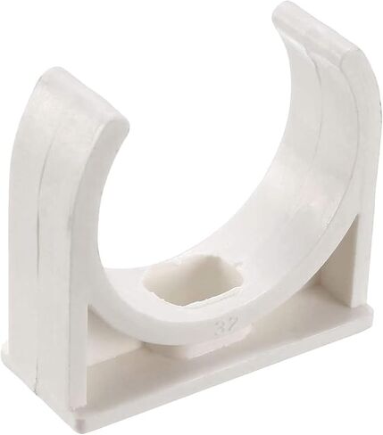 40 Pcs U-Shaped PVC Water Pipe Clamps Clips, U-Shaped Buckles Fit for 1/2" (20mm) Water Pipes,Water Supply and TV Trays Tubing Hose Hanger Support Pex Tubing （White 20mm） in Saudi Arabia