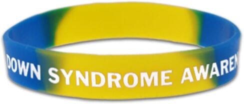 PinMart Down Syndrome Awareness Rubber Silicone Bracelet in Saudi Arabia