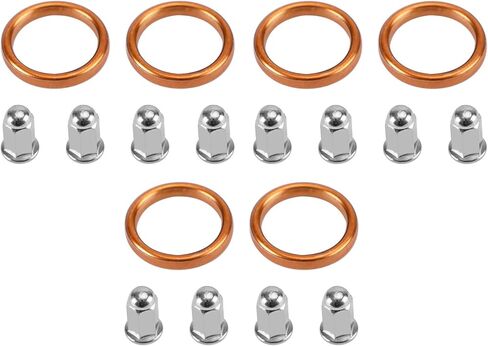 18291-MN5 18291-KE5 Exhaust Gaskets Nut 90304-438-000 Kit Fit for Honda GL1500 Goldwing Interstate Aspencade Valkyrie in Saudi Arabia