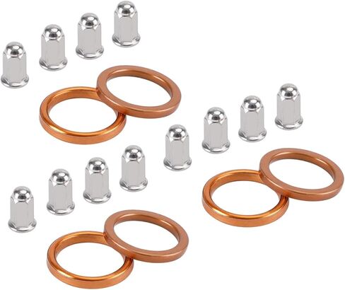 18291-MN5 18291-KE5 Exhaust Gaskets Nut 90304-438-000 Kit Fit for Honda GL1500 Goldwing Interstate Aspencade Valkyrie in Saudi Arabia