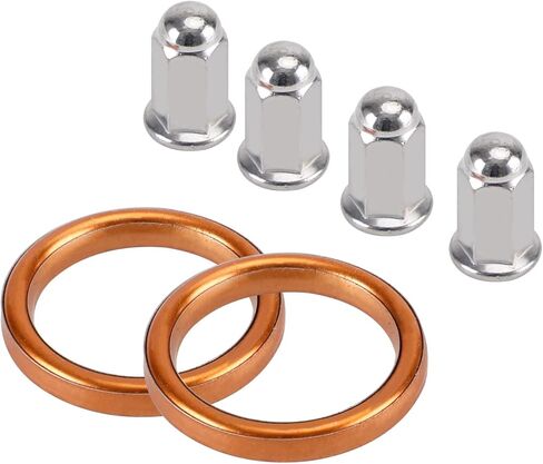 18291-MN5 18291-KE5 Exhaust Gaskets Nut 90304-438-000 Kit Fit for Honda GL1500 Goldwing Interstate Aspencade Valkyrie in Saudi Arabia
