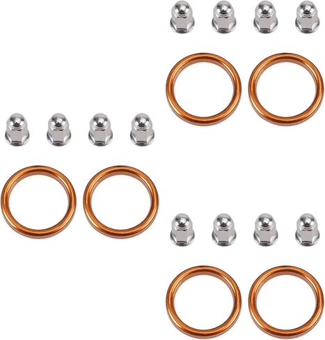 18291-MN5 18291-KE5 Exhaust Gaskets Nut 90304-438-000 Kit Fit for Honda GL1500 Goldwing Interstate Aspencade Valkyrie in Saudi Arabia
