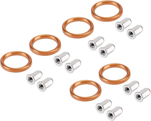 18291-MN5 18291-KE5 Exhaust Gaskets Nut 90304-438-000 Kit Fit for Honda GL1500 Goldwing Interstate Aspencade Valkyrie in Saudi Arabia