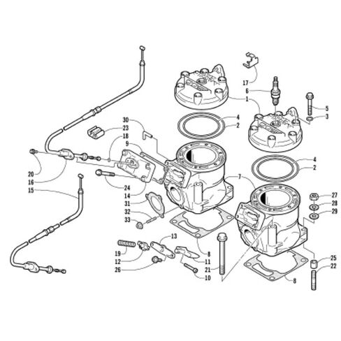 Arctic Cat ZL ZR MC Pantera King 800 900 Exhaust Gasket in Saudi Arabia