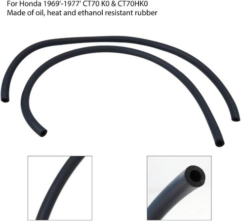 Fuel Line w/Clip Replacement 17681-098-010 Fit for Honda CM400A Hondamatic in 1979-1981 in Saudi Arabia