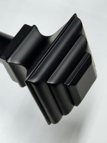 Black Iron Curtain Rod for Windows 32in to 144in With Modern Square Style finials, 1inch Diameter Adjustable Heavy Duty Indoor/Outdoor Black Rust Resistant Iron in Saudi Arabia
