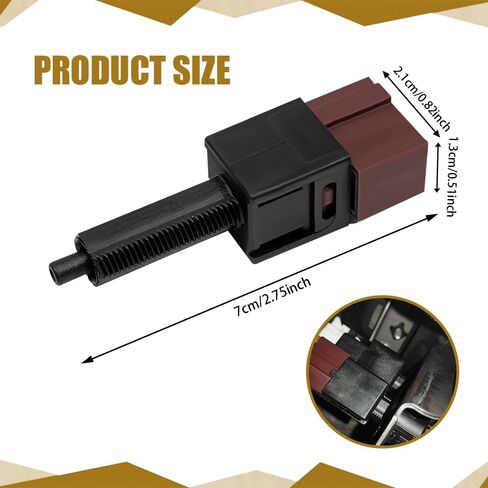 Brake Light Switch, Cruise Control Cutout Switch, 25300-3RA0A 25300-4M400 Stop Lamp Stoplight Switches Assembly, Cruise Control Release Switches Compatible with Nissan Altima Infiniti EX35 in Saudi Arabia