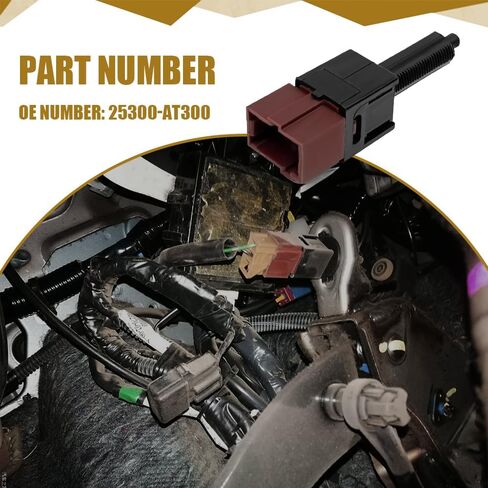 Brake Light Switch, Cruise Control Cutout Switch, 25300-3RA0A 25300-4M400 Stop Lamp Stoplight Switches Assembly, Cruise Control Release Switches Compatible with Nissan Altima Infiniti EX35 in Saudi Arabia