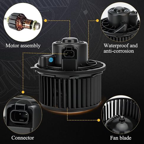 HVAC Heater Blower Motor with Fan Cage for Chevy Silverado 1500, Avalanche, Tahoe, Suburban/GMC Sierra 2500, Yukon XL 1500/Cadillac Escalade 35143, 1581647, 15-81647, 89019321 in Saudi Arabia