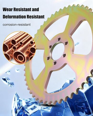 سلسلة خلفية 50T ضرس 6 فتحات #420 لحافة عجلة 6 بوصة تناسب Coleman CT100U CC100X Baja DB30 Monster Mega Moto Motovox MBX10 دراجة صغيرة in Kuwait