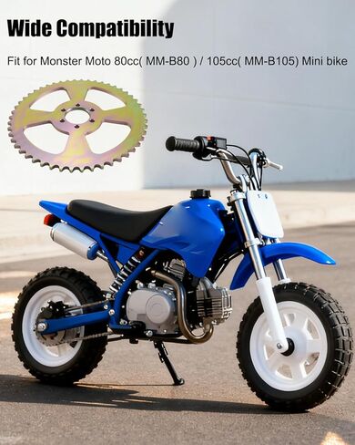 سلسلة خلفية 50T ضرس 6 فتحات #420 لحافة عجلة 6 بوصة تناسب Coleman CT100U CC100X Baja DB30 Monster Mega Moto Motovox MBX10 دراجة صغيرة in Kuwait