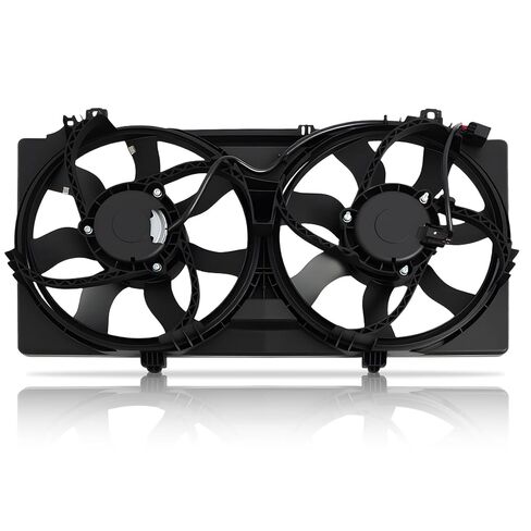 مجموعة مروحة تبريد رادياتير المحرك متوافقة مع Camaro 2010-2011 V6 3.6L استبدل 92218319 92218321 621-436 وحدة التحكم في المروحة الكهربائية المزدوجة مع محرك الكفن in Kuwait