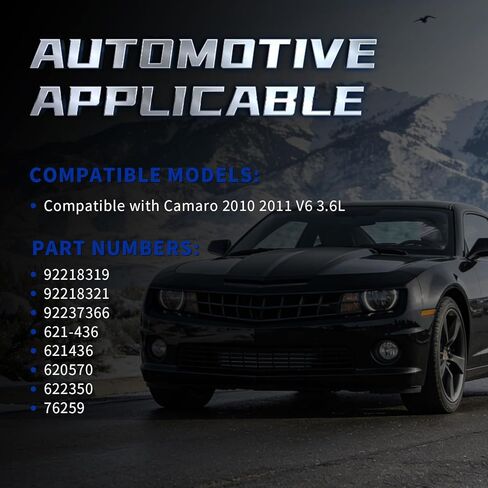 مجموعة مروحة تبريد رادياتير المحرك متوافقة مع Camaro 2010-2011 V6 3.6L استبدل 92218319 92218321 621-436 وحدة التحكم في المروحة الكهربائية المزدوجة مع محرك الكفن in Kuwait