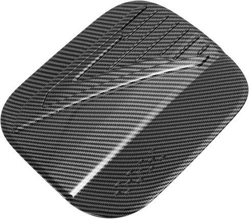 Fuel Tank Door Cap for Hyundai Santa Fe 2024-2025 Fuel Filler Flap Cover Adhesive Type Carbon Fiber Black ABS in Saudi Arabia