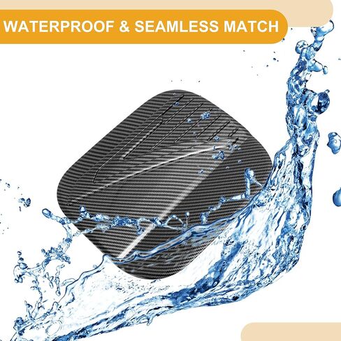 Fuel Tank Door Cap for Hyundai Santa Fe 2024-2025 Fuel Filler Flap Cover Adhesive Type Carbon Fiber Black ABS in Saudi Arabia