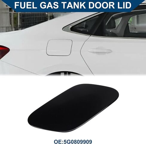 Fuel Tank Door Cap for Volkswagen Golf 2014-2019 Fuel Filler Flap Cover Clip Type No.5G0809909 Black ABS in Saudi Arabia