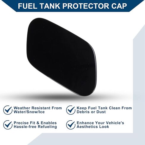 Fuel Tank Door Cap for Volkswagen Golf 2014-2019 Fuel Filler Flap Cover Clip Type No.5G0809909 Black ABS in Saudi Arabia