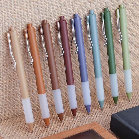 BLIEVE Gel Pens - Earthy, Matte Finish, Smooth Writing, No Bleed - For Journaling, Bible Notes, Drawing - Cute School Supplies, 8 Pack in Kuwait