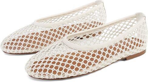 SOVANYOU Mesh Ballet Flats for Women Slip On Round Toe Comfy Casual Office Fishnet Ballerina Flat Shoes in Saudi Arabia