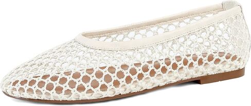 SOVANYOU Mesh Ballet Flats for Women Slip On Round Toe Comfy Casual Office Fishnet Ballerina Flat Shoes in Saudi Arabia
