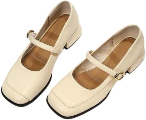 Fashionable and Comfortable Stylish Ladies' Mary Jane Shoes. Soft Inner Lining. Elegant and Graceful. in Saudi Arabia