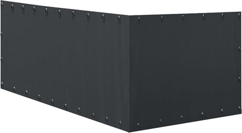 Kennel Fence Cover Suitable for 10'W x 10'L Outdoor Kennels, with Multiple Elasticized Ball Cords, Made of 600D Waterproof Oxford Fabric, Kennel Side Cover for Winter. in Saudi Arabia