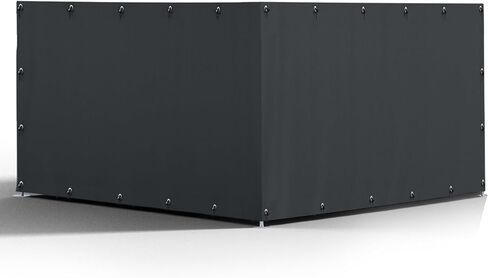 غطاء سياج بيت الكلب مناسب لبيوت الكلاب الخارجية مقاس 10 بوصة عرض × 10 بوصة، مع أسلاك كروية مطاطية متعددة، مصنوع من قماش أكسفورد مقاوم للماء 600D، غطاء جانبي لبيت الكلب لفصل الشتاء. in Kuwait