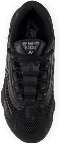 New Balance 1000 Lace Grade Boys Kids Running Inspired (GC1000BK) (Black/Black) in Saudi Arabia