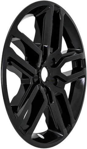 Wheel Cover Fits Ford Explorer Active 2025-2026 IMPOSTOR﻿ Set of 4 Wheel Skins 18 Inch Diameter 5 U Spoke Gloss Black Painted ABS Plastic Snap-On Installation in Saudi Arabia