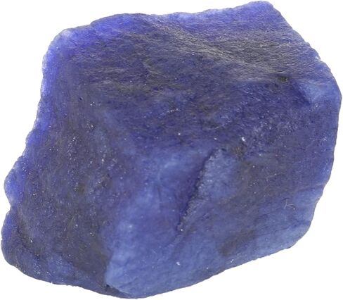 REAL-GEMS ياقوت أزرق طبيعي معتمد 63 قيراط. كريستال شفاء أحجار كريمة فضفاضة خشنة AXA-138 لصناعة المجوهرات وهواة الجمع in Kuwait