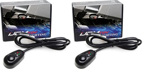 iJDMTOY (1) مفتاح ضغط على شكل قطرة ماء 12 فولت مع مصابيح مؤشر LED حمراء/أخضر متوافقة مع مصابيح الضباب، DRL، شريط إضاءة LED، إلخ in Saudi Arabia