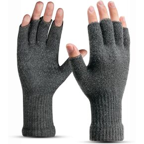 قفازات بدون أصابع للرجال والنساء، قفازات محبوكة شتوية مرنة غير قابلة للانزلاق تسمح بمرور الهواء أثناء القيادة والكتابة والجري in Kuwait