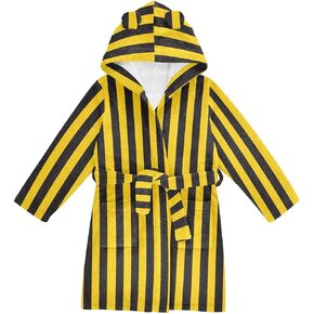 رداء حمام بغطاء للرأس، رداء ناعم من القطيفة، ملابس نوم دافئة، طباعة منزلية، مع جيوب in Kuwait