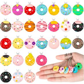 سلسلة مفاتيح دونات حلوة سلاسل مفاتيح لمستلزمات أعياد الميلاد وحقيبة هدايا تذكارية لعيد الفصح (28 طرازًا) in Kuwait