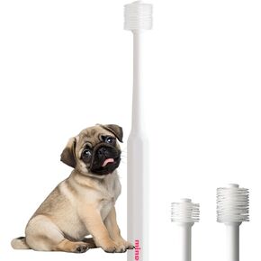 فرشاة أسنان مايند أب للكلاب، رأس أسطواني بشعيرات ناعمة للكلاب، فرشاة أسنان لطيفة للعناية بالأسنان لأسنان الكلاب الصغيرة، مصنوعة في اليابان، نوع عادي in Kuwait