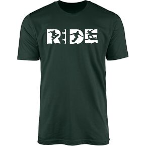 تي شيرت Ride Extreme Sports - هدية رياضية للتزلج على الجليد وركوب الأمواج والتزلج على الجليد in Kuwait