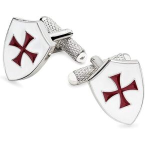 Cufflinks - Crusader Knights Templar Shield St. George's Cross in Saudi Arabia
