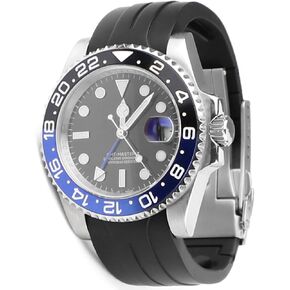 20 ملم 21 ملم 22 ملم نهاية منحنية من المطاط حزام ساعة قابل للتعديل في اتجاهين استبدال حزام الساعة مع مشبك نشر مناسب صغير متوسط ​​كبير معصم للرجال والنساء بديل ساعة وسوار معصم عالمي بدون فجوة in Kuwait